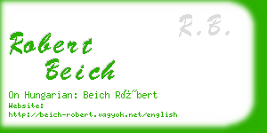 robert beich business card